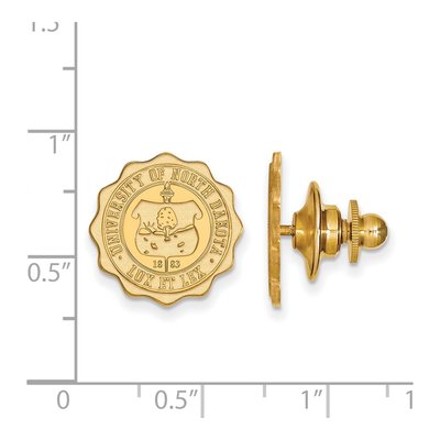 14K Gold University of North Dakota Crest Lapel Pin – view 3