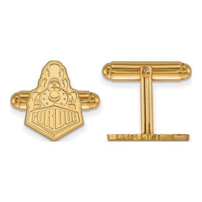 14K Gold Purdue Boilermakers Train Logo Cuff Links