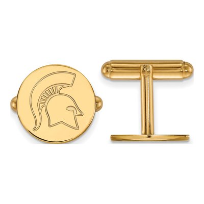 Michigan State Spartan Cuff Links