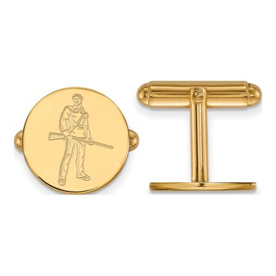 14K Gold WVU Mountaineer Cuff Links