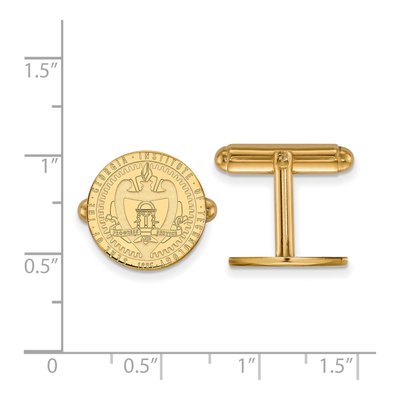 14K Yellow Gold Logoart Georgia Institute Of Technology Crest Cuff Links – view 2