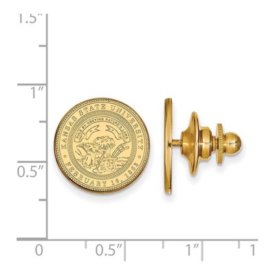 Kansas State University Crest Lapel Pin – view 3