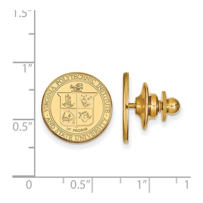 Virginia Tech Crest Lapel Pin – view 3