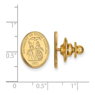 14K Gold USC Crest Lapel Pin – view 3
