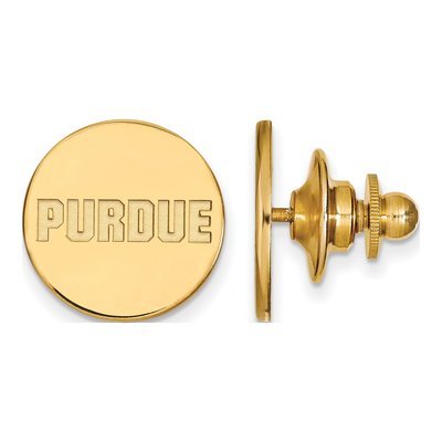 14K Yellow Gold Logoart Purdue University Block Type Lapel Pin