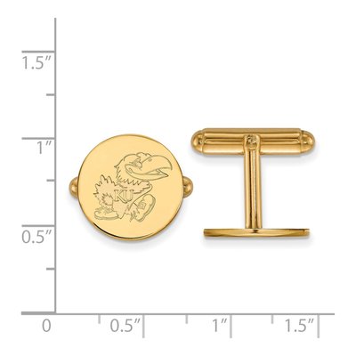 University of Kansas Jayhawk Cuff Links – view 2