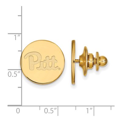 14K Yellow Gold Logoart University Of Pittsburgh Lapel Pin – view 3