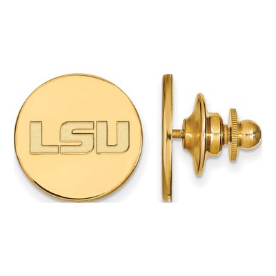 14K Yellow Gold Logoart Louisiana State University L-S-U Lapel Pin