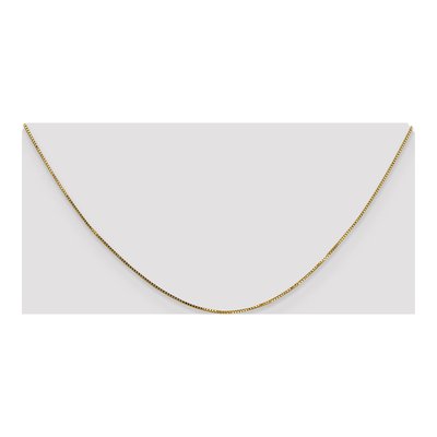 14K Yellow Gold 0.8mm 8mm Box Chain – view 5