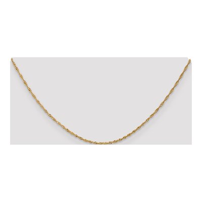 14K Yellow Gold 1.3mm Singapore Chain – view 5