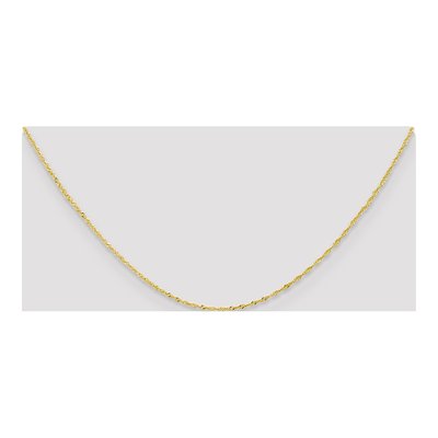 10K Yellow Gold 1mm Singapore Chain – view 5