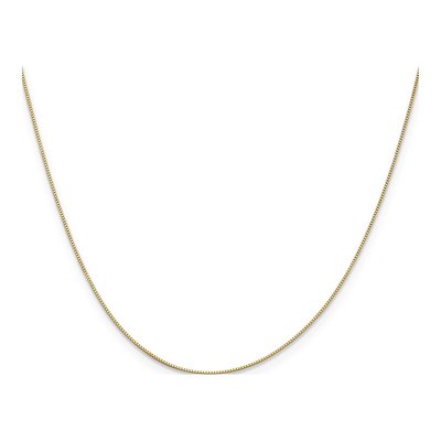 10K Yellow Gold 0.5mm Baby Box Chain – view 3