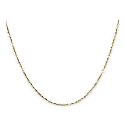10K Yellow Gold 0.7mm Box Chain – view 3