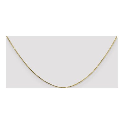 10K Yellow Gold 0.7mm Box Chain – view 5