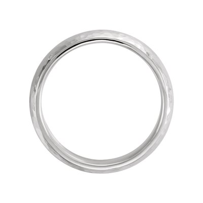 Continuum Sterling Silver 5mm Hammered Comfort-Fit Wedding Band – view 2