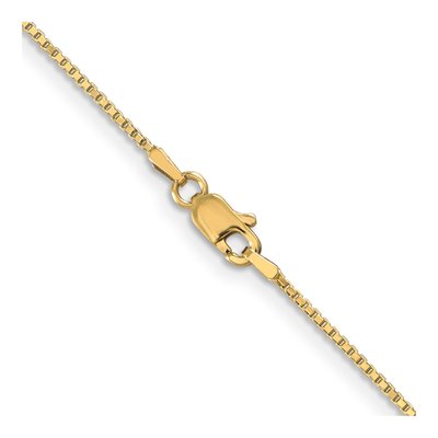 14K Yellow Gold 1mm Box Chain – view 4
