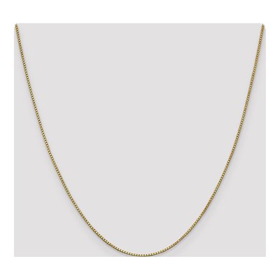 14K Yellow Gold 1mm Box Chain – view 5