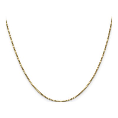 14K Yellow Gold 1mm Box Chain – view 3
