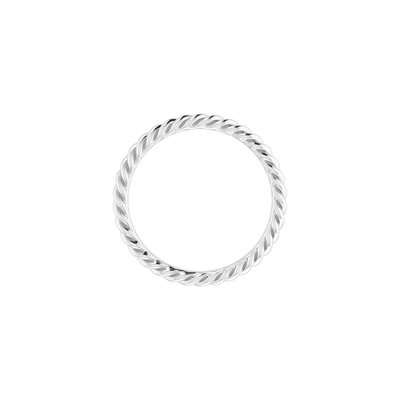 Continuum Sterling Silver 2.5mm Rope Stacking Band – view 2