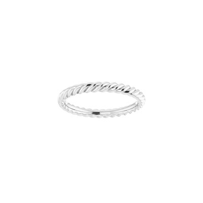 Continuum Sterling Silver 2.5mm Rope Stacking Band – view 3