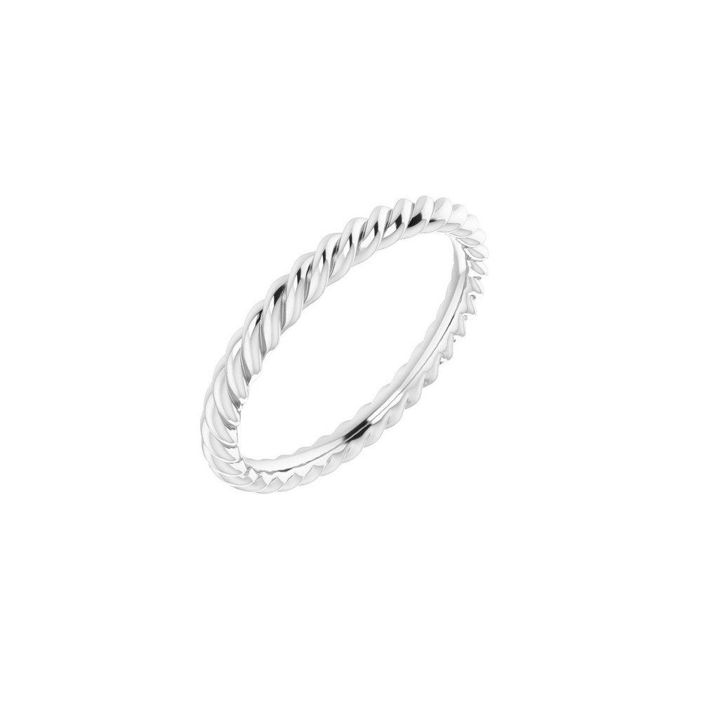 Continuum Sterling Silver 2.5mm Rope Stacking Band