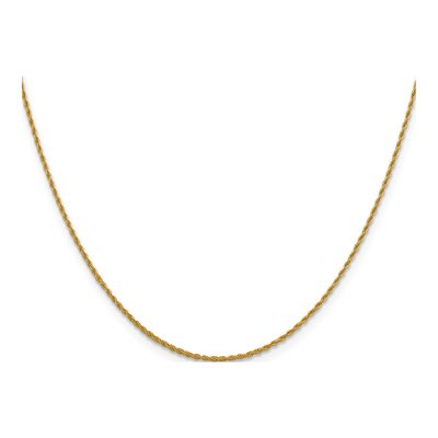 10K Yellow Gold 1.2mm Rope Chain – view 3