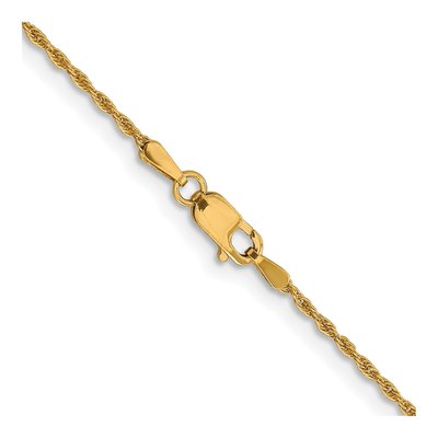 10K Yellow Gold 1.2mm Rope Chain – view 4