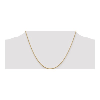 10K Yellow Gold 1.2mm Rope Chain – view 5