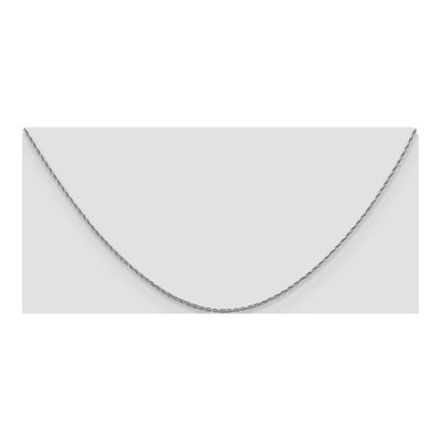 10K White Gold 1.2mm Rope Chain – view 5