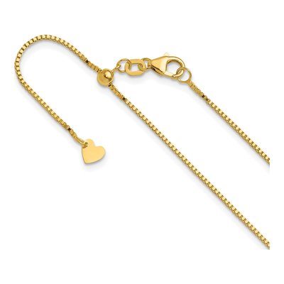10K Yellow Gold 0.9mm Box Chain