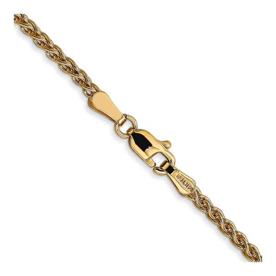 14K Yellow Gold 2.1mm Wheat Chain – view 4