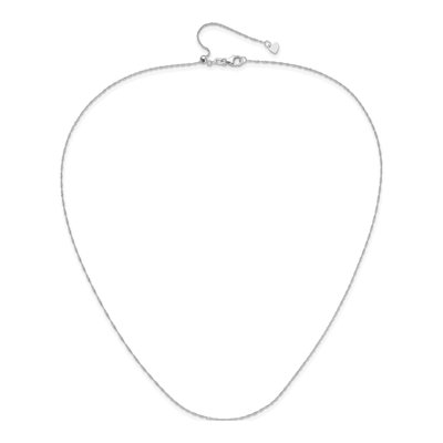 10K White Gold 0.9mm Singapore Chain – view 4