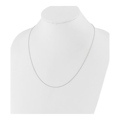 10K White Gold 0.9mm Singapore Chain – view 5