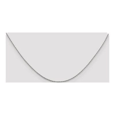 14K White Gold 1.3mm Rope Chain – view 6