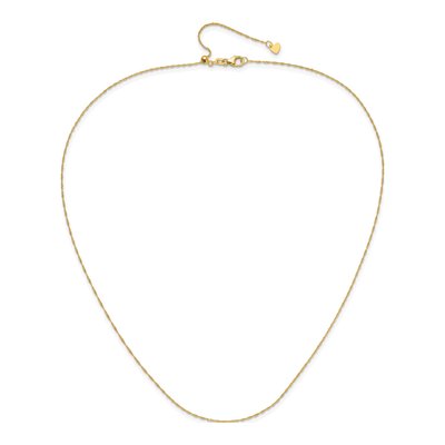 10K Yellow Gold 0.9mm Singapore Chain – view 4