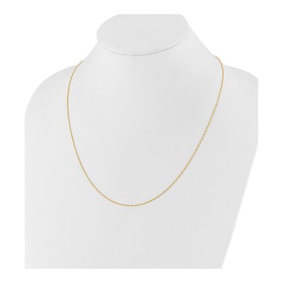 10K Yellow Gold 0.9mm Singapore Chain – view 5