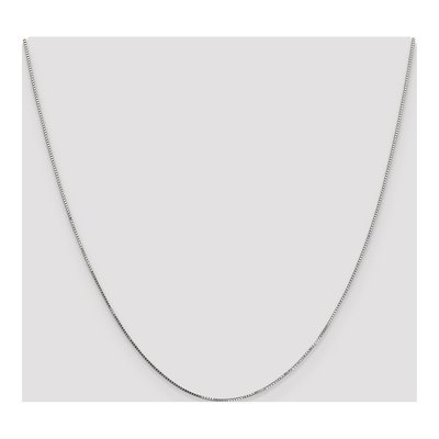 10K White Gold 0.7mm 7mm Box Chain – view 7