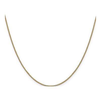 10K Yellow Gold 0.8mm 8mm Box Chain – view 3