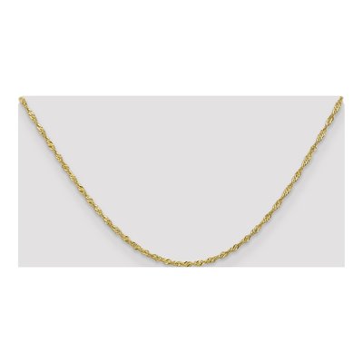 10K Yellow Gold 1.7mm Singapore Chain – view 5