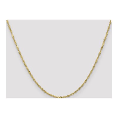 10K Yellow Gold 1.7mm Singapore Chain – view 4