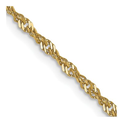 10K Yellow Gold 1.7mm Singapore Chain
