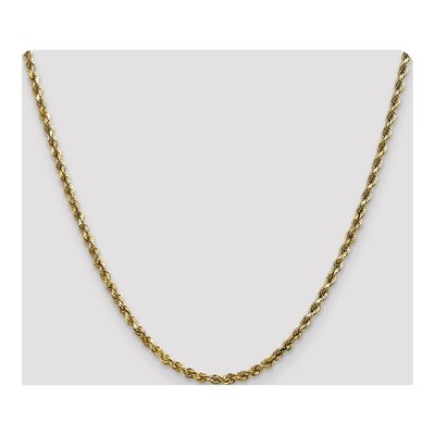 10K Yellow Gold 3.5mm Diamond-Cut Rope Chain – view 4