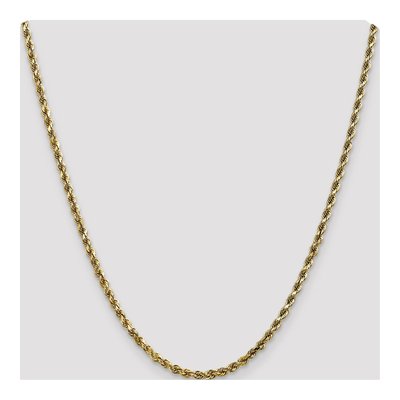 10K Yellow Gold 3.5mm Diamond-Cut Rope Chain – view 4