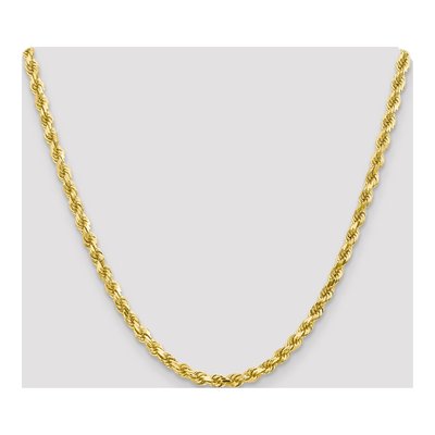 10K Yellow Gold 4.5mm Diamond-Cut Rope Chain – view 4