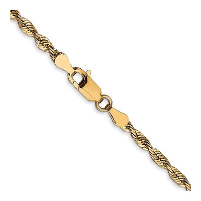 10K Yellow Gold 2.75mm Diamond-Cut Rope Chain – view 4