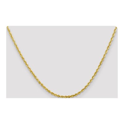 10K Yellow Gold 2.75mm Diamond-Cut Rope Chain – view 5