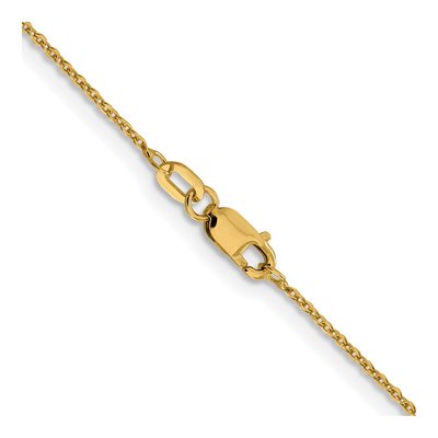 10K Yellow Gold 1.1mm Flat Cable Chain – view 4
