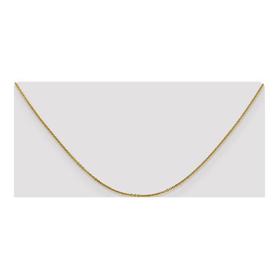 10K Yellow Gold 1.1mm Flat Cable Chain – view 5