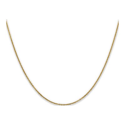 10K Yellow Gold 1.1mm Flat Cable Chain – view 2
