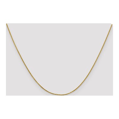 10K Yellow Gold 1.1mm Flat Cable Chain – view 4
